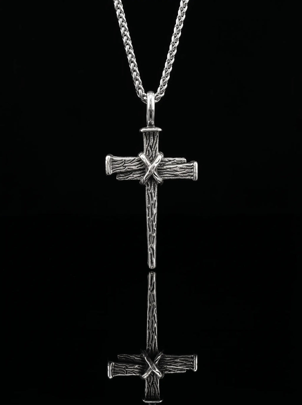 Forged Nail Cross Necklace image 0