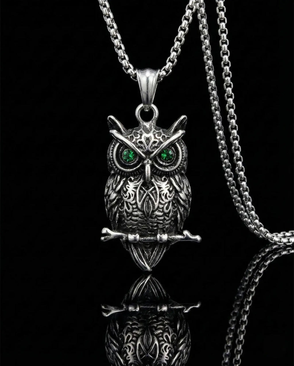 Vintage Owl Pendant Necklace image 0
