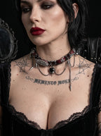 Punk Thorn Heart Choker image 3