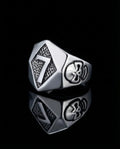 Punk Skull Lucky Number 7 Ring image 0