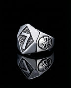 Punk Skull Lucky Number 7 Ring image 0