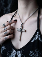 Forged Nail Cross Necklace image 3
