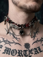 Punk Thorn Heart Choker image 4