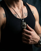 Viking Wolf Head Pendant Necklace image 6