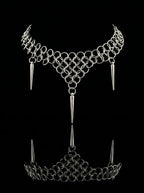 Punk Rivet Chainmail Choker image 0