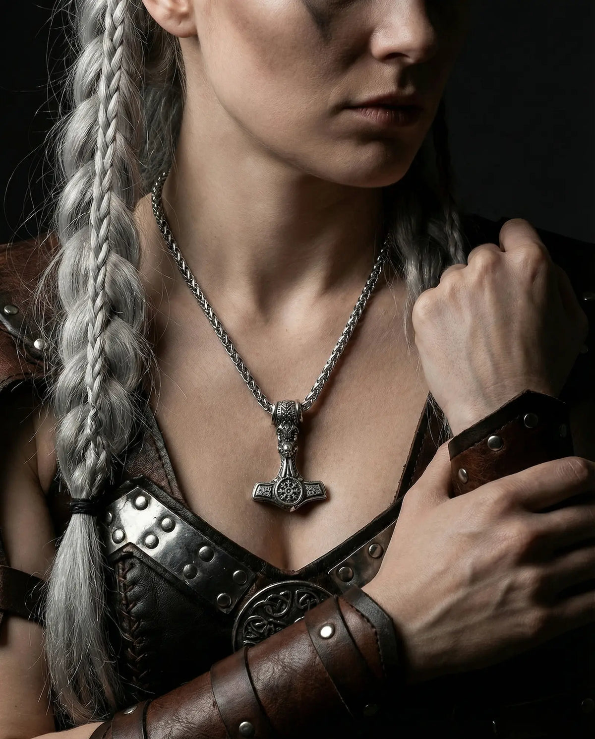 Thor Hammer Pendant Necklace image 2