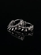 Skullthorn Gothic Hoop Earrings image 5