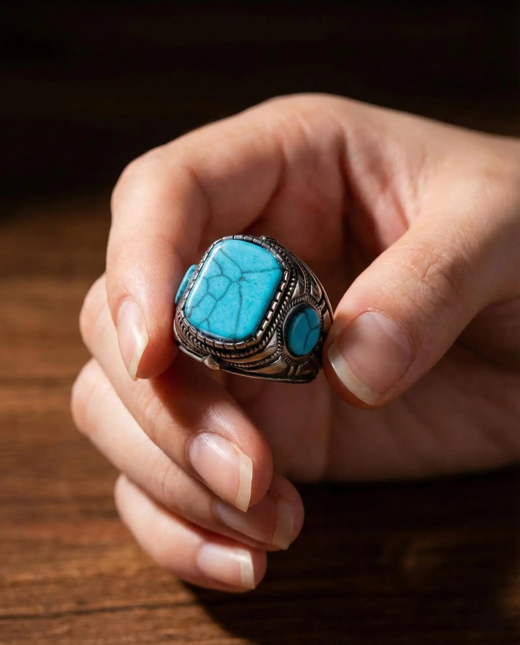 Vintage Turquoise Signet image 4