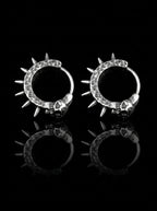 Skullthorn Gothic Hoop Earrings image 0