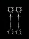 Punk Spiked Star Earrings image 0