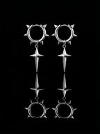 Punk Spiked Star Earrings image 0