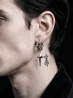 Punk Spiked Star Earrings image 2