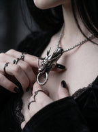 Oathkeeper Dragon Head Pendant Necklace image 7