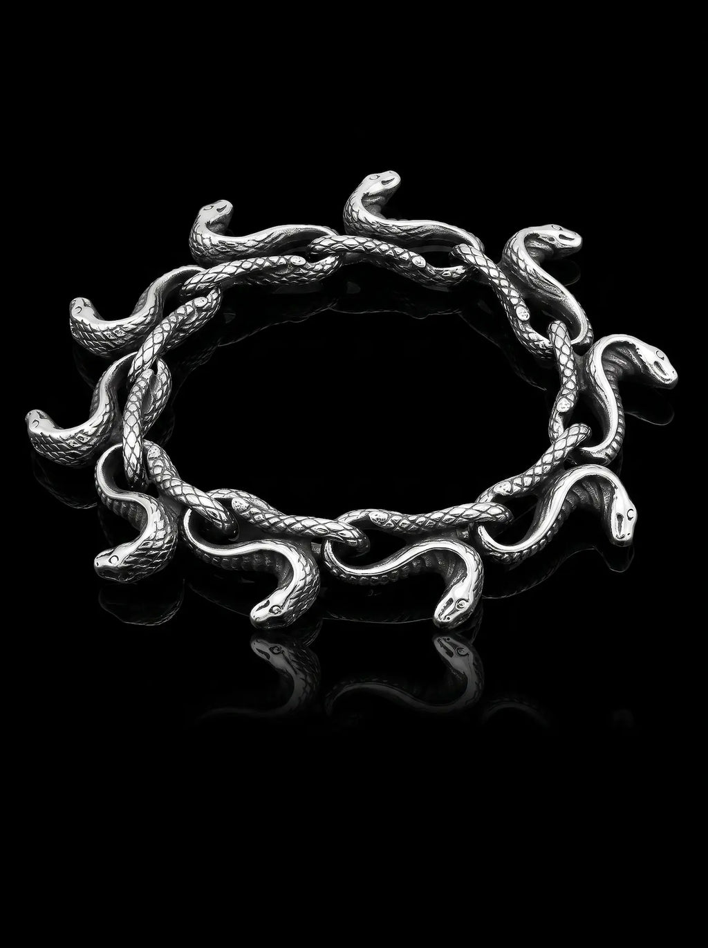 Entwined Serpents Gothic Bracelet image 0