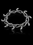 Entwined Serpents Gothic Bracelet image 0