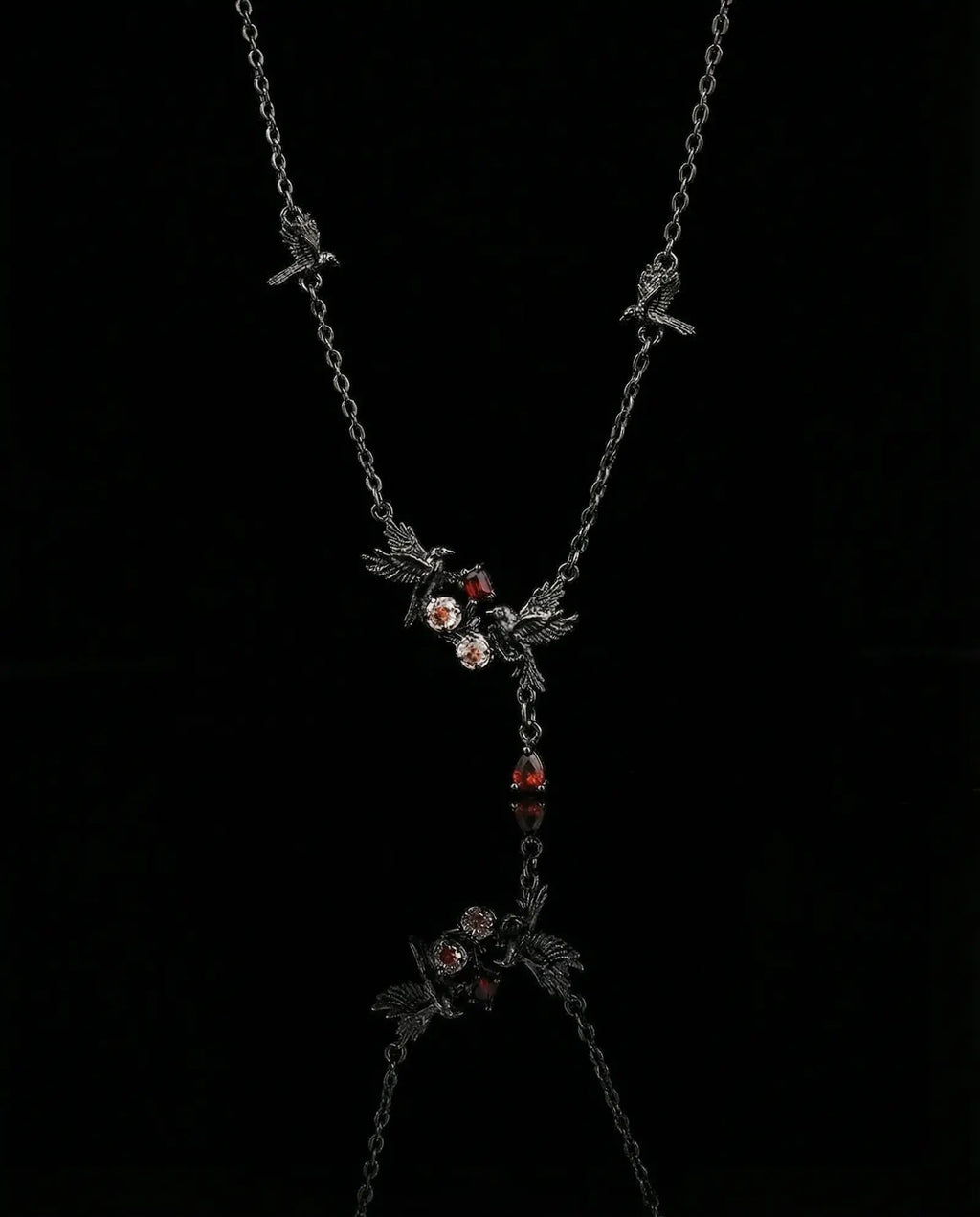 Crimson Raven Necklace image 0