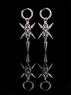 Punk Caltrop Spike Earrings image 0