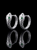 Venom Gaze Gothic Snake Hoop Earrings image 0