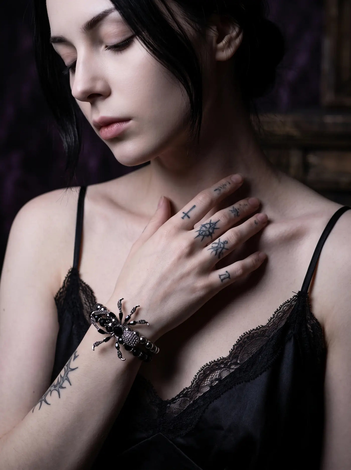 Widow’s Oath Spider Beaded Bracelet image 6