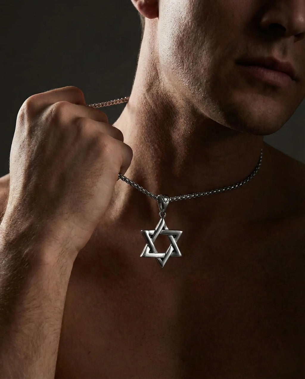 Hollow Hexagram Pendant Necklace image 2