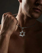 Hollow Hexagram Pendant Necklace image 2