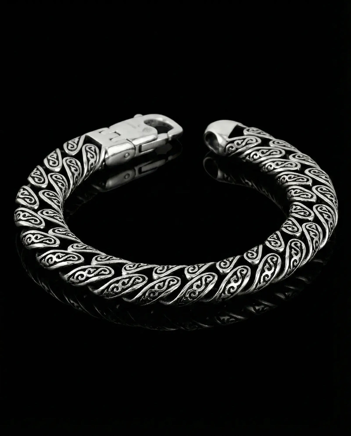 Punk Snake-Print Bracelet image 0