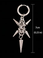 Punk Caltrop Spike Earrings image 8