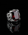 Vintage Gothic Ruby Ring image 0