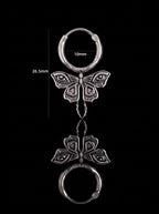 Oracle Wing Gothic Butterfly Earrings image 6