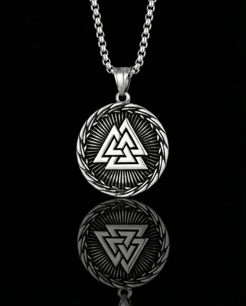 Viking Valknut Pendant Necklace image 0