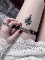 Chunky Link Leather Garter image 4