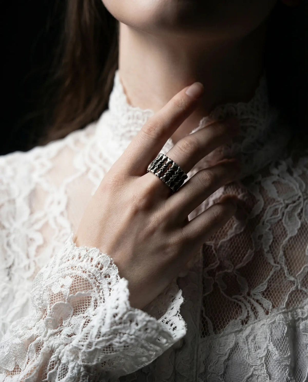 Vintage Viking Bone Ring image 2