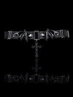 Nocturnal Batwing Leather Garter image 0