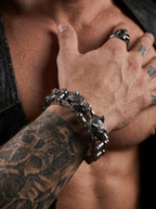 Fenrir Forge Wolf Chain Bracelet image 1