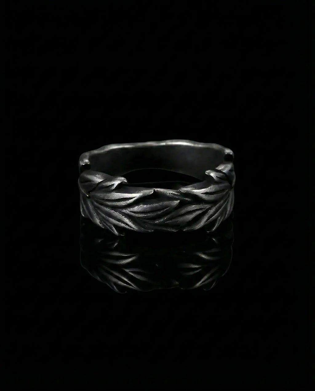 Vintage Plant Wheat Ear Ring image 0