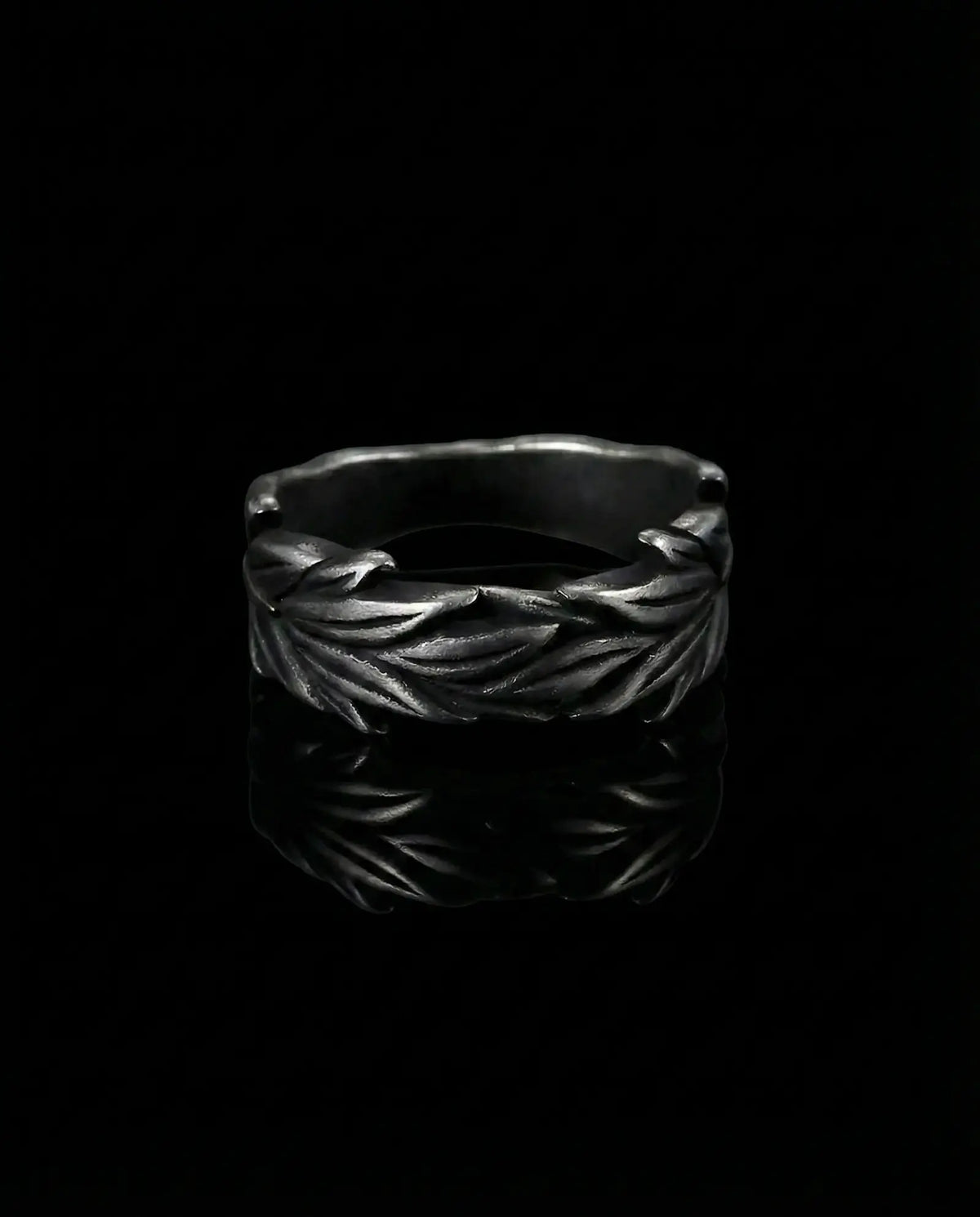 Vintage Plant Wheat Ear Ring image 0