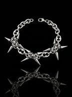 Thornbound Gothic Spiked Chain Bracelet image 0