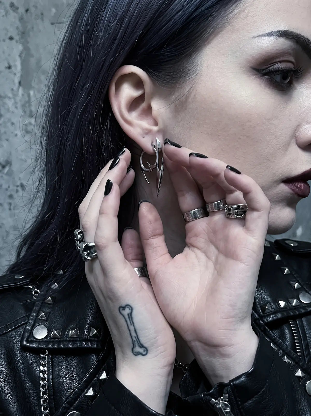Tribal Fang Drop Earrings image 4