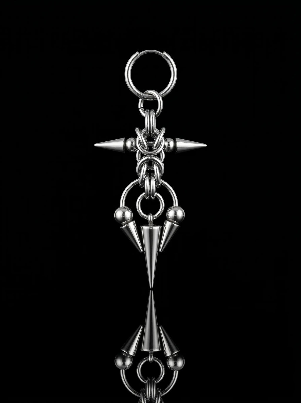 Punk Trident Earrings image 0