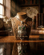 Vintage Owl Pendant Necklace image 6