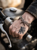 Thornbound Gothic Spiked Chain Bracelet image 3