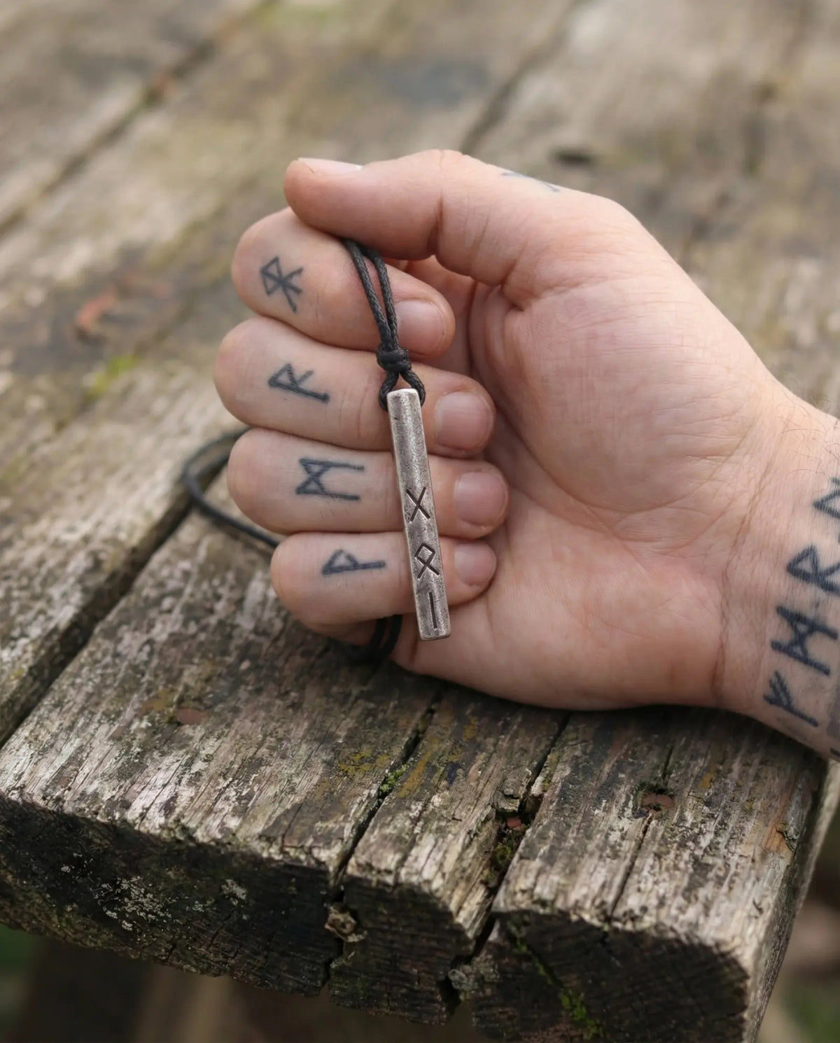 Odin Rune Bar Necklace image 4