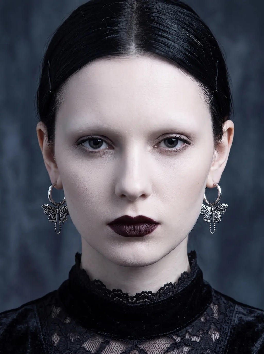 Oracle Wing Gothic Butterfly Earrings image 2
