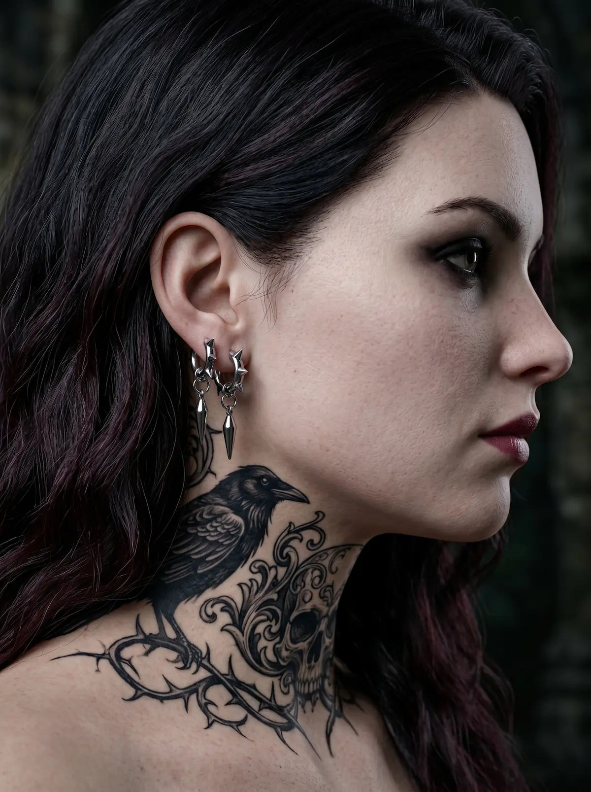 Punk Spiked Cone Earrings image 7
