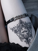 Chunky Link Leather Garter image 1
