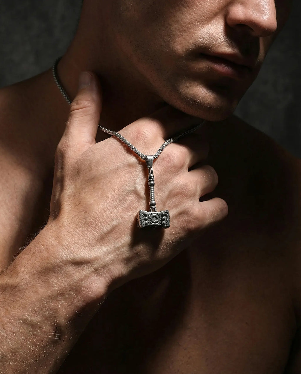 Thor's Hammer Pendant Necklace image 2