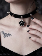 Punk Spiked Paw Choker image 6