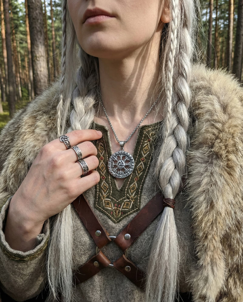 Viking Rune Pendant Necklace image 1