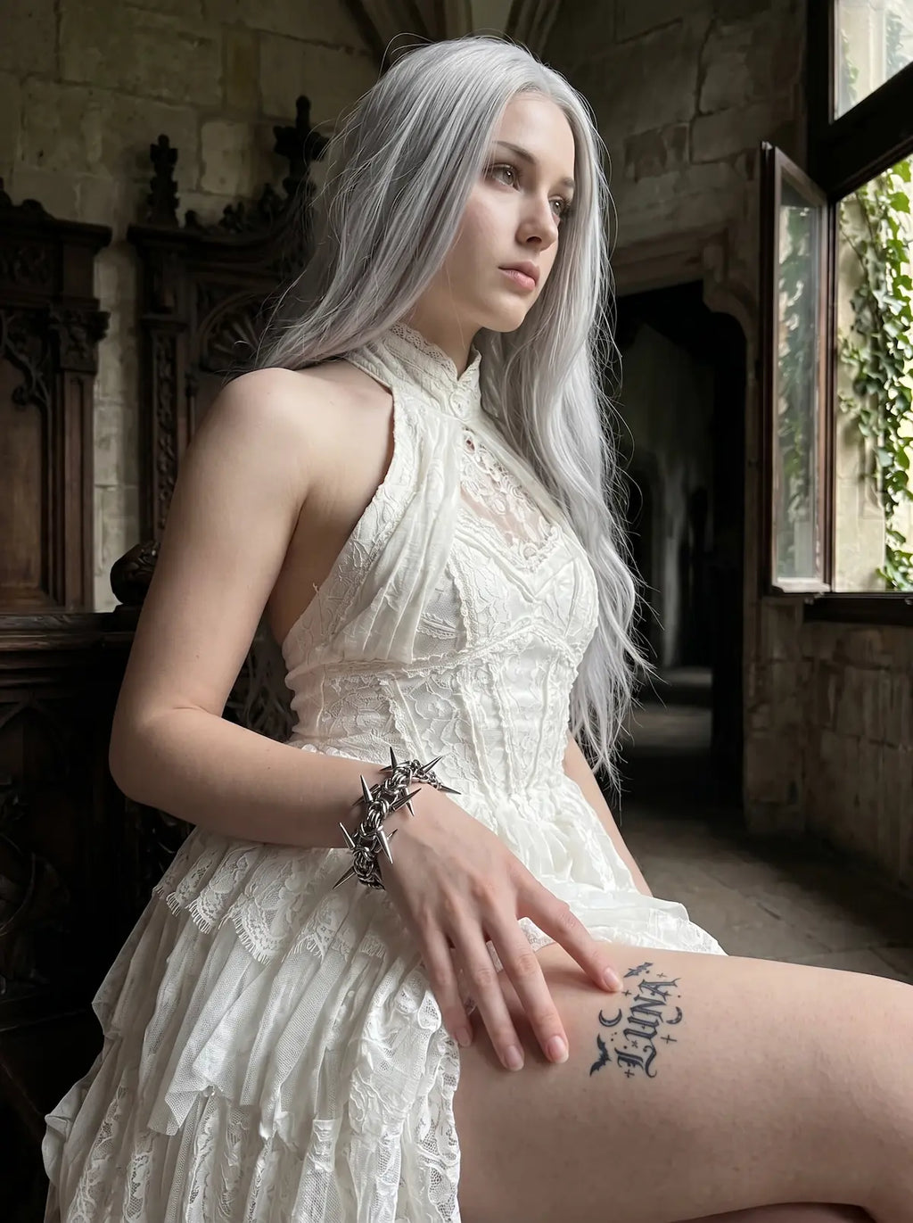 Punk Thorn Spine Bracelet image 3
