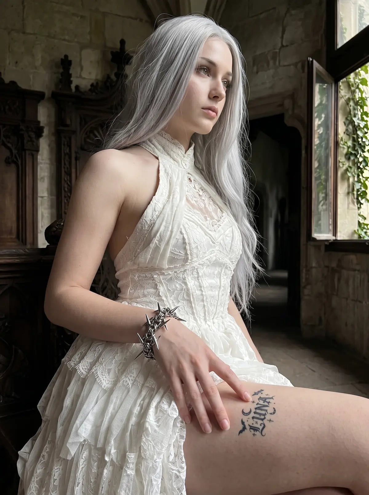 Punk Thorn Spine Bracelet image 3